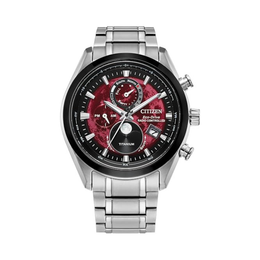 Citizen Eco-Drive Tsuki-yomi A-T Red Dial Super Titanium Watch (BY1018-55X)