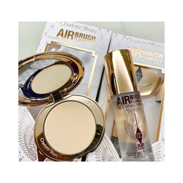 Charlotte Tilbury Glow Set – Airbrush Powder & Setting Spray Duo