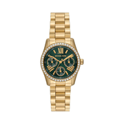 Michael Kors Women's Lexington Lux Multifunction Gold-Tone Stainless Steel Bracelet Watch (Model: MK4924)