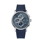 MIDO Baroncelli Chronograph Moonphase – Swiss Automatic Men’s Watch  Blue Dial | 42 mm Stainless Steel Case | Swiss Made