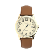 Timex Women’s Easy Reader 38mm Watch with Leather Strap, Date & INDIGLO Backlight