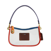 Coach Swinger Bag – Clear PVC & Smooth Leather Crossbody, Rainbow Multi Festival-Ready Design