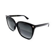 Gucci Women’s Lightness Square Sunglasses – Stylish Gradient Lenses, Velvet Case, Non-Polarized