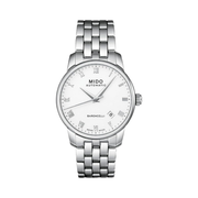 MIDO Baroncelli Swiss Automatic Men’s Watch – White Dial, 38mm Stainless Steel Bracelet | M86004261