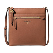 Michael Kors Jet Set Charm Small North South Flat Crossbody Bag – Gold-tone Hardware / Luggage