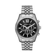 Michael Kors Lexington Men’s Chronograph Watch – Stainless Steel Bracelet, Black Dial | 44mm Quartz Movement