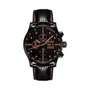 MIDO Multifort Chronograph Special Edition – Swiss Automatic Men's Watch | Black Dial, 44mm Black PVD Steel – M0056143605122