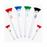 Callaway Par Tee Plastic Golf Tees – Durable Low-Spin Launch, 6-Pack, Assorted Colors