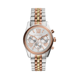 Michael Kors Lexington Women’s Chronograph Watch – 38mm Tri-Tone Stainless Steel Bracelet | Quartz Movement