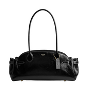 Coach Glazed Leather Empire Carryall 34 – Black Handbag