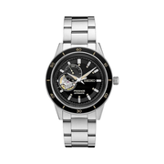Seiko SSA425 Presage Men’s Automatic Watch – Black Open-Aperture Dial, Stainless Steel Case & Bracelet, 4R39 Movement, 50m Water Resistant