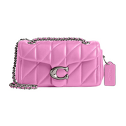 Coach Tabby Shoulder Bag 20 – Fuschia Smooth Leather Quilted Chain Crossbody Handbag