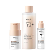 Anua Rice Trio Set – Rice Cleansing Powder, Milky Toner & Hydrating Serum for Brightening, Hydration & Glass Skin (Korean Skincare Bundle)