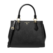 Michael Kors Marilyn Medium Satchel – Structured Saffiano Leather Handbag