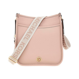 Michael Kors Women’s Messenger Bag – Leather Crossbody with Gold-Tone Hardware