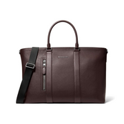 Michael Kors Hudson Getaway Tote – Chocolate with Light Gunmetal Hardware