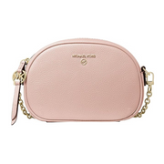 Michael Kors Jet Set Charm Small Oval Camera Crossbody Bag – Pebbled Leather