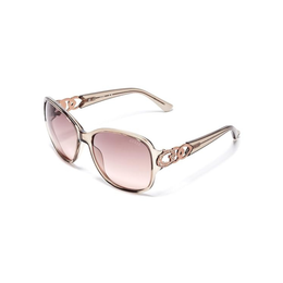 GUESS Factory Women’s Oversized Chain-Trim Polarized Sunglasses – Grey