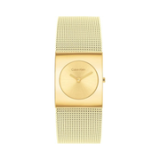 Calvin Klein CK Pulse Women’s Quartz Watch – 26mm Gold-Plated Mesh Minimalist Timepiece
