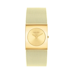 Calvin Klein CK Pulse Women’s Quartz Watch – 26mm Gold-Plated Mesh Minimalist Timepiece