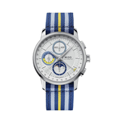 MIDO Baroncelli Chronograph Moonphase – Swiss Automatic Men’s Watch  42 mm Stainless Steel Case | Silver Dial | Swiss Made