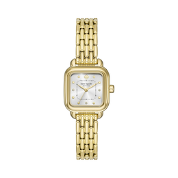 Kate Spade New York Gracie Square Women’s Quartz Watch – Gold Stainless Steel Bracelet