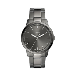 Fossil Men’s Minimalist Quartz Stainless Steel & Leather Watch