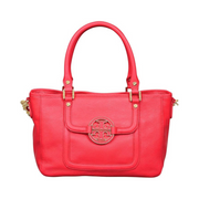 Tory Burch Amanda Mini Satchel – New Carnival Leather & Nylon, Compact Designer Handbag with Gold Hardware