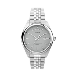 Timex Men’s Legacy 41mm Stainless Steel Watch – Gray Dial