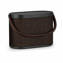 Bang & Olufsen Beosound A5 Portable Bluetooth & Wi-Fi Speaker – 360° Sound, 12-Hour Battery, Dark Oak