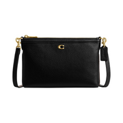 Coach Legacy Zip Top Crossbody – Cow Leather Everyday Shoulder Bag in Black