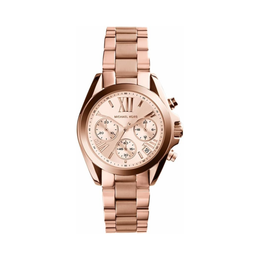 Michael Kors Bradshaw Women’s Chronograph Watch – 36mm Rose Gold Stainless Steel Bracelet | Quartz Movement