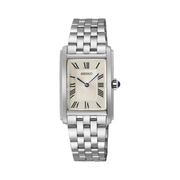 Seiko SWR083P1 Ladies Quartz Watch – White Dial, Stainless Steel, Hardlex Crystal, 5ATM Water Resistant