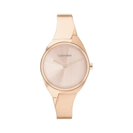 Calvin Klein Charming Women’s Quartz Watch – 30mm Carnation Gold Bangle Timepiece