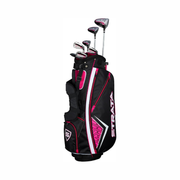 Callaway Golf Women’s Strata Complete 11-Piece Set (Left or Right Hand, Ladies Flex, Silver)