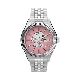 Timex Women’s Peanuts x Waterbury Legacy Watch – Pink Dial
