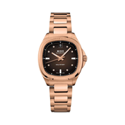 MIDO Multifort TV 35 – Swiss Automatic Watch for Men & Women  Rose Gold Dial | 35 mm Stainless Steel Case | Swiss Made