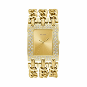 GUESS Women’s U1275L2 Gold-Tone Chain Bracelet Watch | 39mm Quartz Analog Display