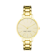 Nine West Women’s Crystal Accented Bracelet Watch – 36mm Case, Japanese Quartz Movement