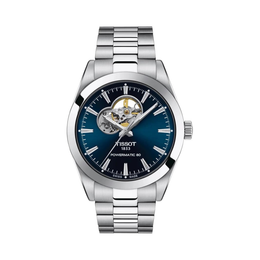 Tissot Gentleman Powermatic 80 Open Heart 40mm Automatic Watch – Stainless Steel, Grey