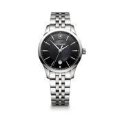 Victorinox Women’s Alliance Quartz Watch – Black Dial, Stainless Steel