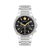 Movado SE Men’s Sport Watch | Swiss Quartz Chronograph, 42mm Stainless Steel Bracelet, Black Sunray Dial