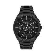 Coach Jackson Men's 45mm Chronograph Watch – Black Ionic-Plated Bracelet with Date Window