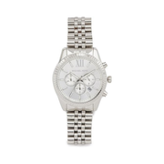 Michael Kors Men's Lexington Silver-Tone Watch MK8405 – Chronograph Quartz, 44mm