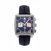 TAG Heuer Monaco X Gulf Chronograph CBL2115.FC6494 – Automatic Blue Dial Men’s Watch with Push-Button Deployment Clasp
