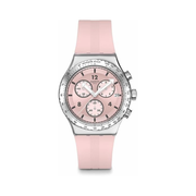 Swatch Poppingly Pink New Chrono Unisex Quartz Watch – 43mm