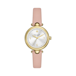 Kate Spade New York Gracie Women’s Quartz Watch with Pink Leather Strap (32mm)