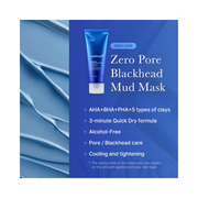 medicube Zero Pore Blackhead Mud Mask – 3-Minute Pore Tightening & Blackhead Removal Clay Mask with AHA, BHA, PHA | Cooling, Detoxifying Korean Skincare 3.52 oz