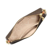 Michael Kors Empire Medium Chain Pouchette – Signature Logo Canvas