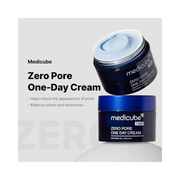 Medicube Zero Pore One-Day Cream – Pore Refining Moisturizer with Panthenol, Salicylic Acid & Niacinamide – Controls Excess Oil and Minimizes Pores – Korean Skincare – 1.7 fl. oz